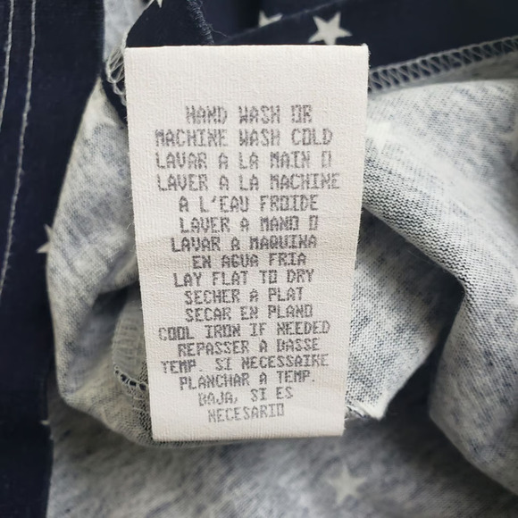 Vintage Carole Little Sport 4th of July Miss Firecracker Stars Blue Shirt Size M - Picture 8 of 8